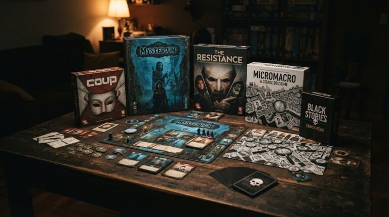 jogos de dedução board games | Jogada Certa